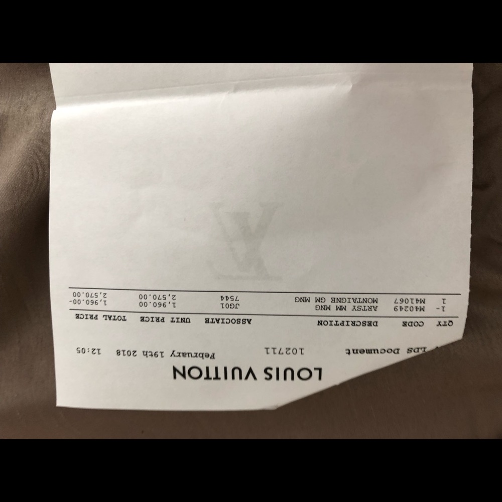Authentic LV Montaigne GM MNG purse for sale - Picture 6 of 6